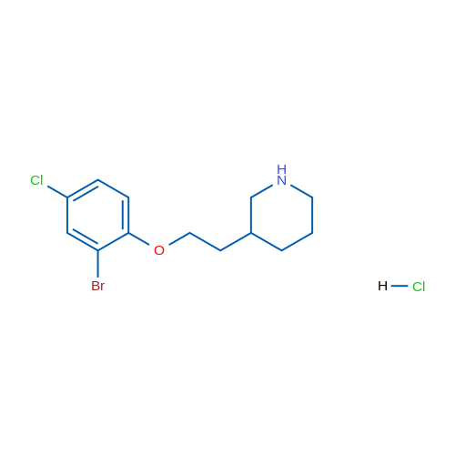3-(2-(2-Bromo-4-chlorophenoxy)ethyl)piperidine hydrochloride 5g