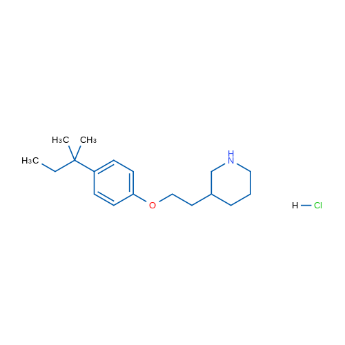 3-(2-(4-(tert-Pentyl)phenoxy)ethyl)piperidine hydrochloride 5g