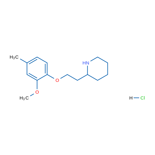 2-(2-(2-Methoxy-4-methylphenoxy)ethyl)piperidine hydrochloride 1g