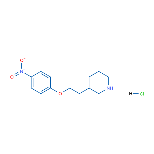 3-(2-(4-Nitrophenoxy)ethyl)piperidine hydrochloride 1g