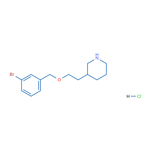 3-(2-((3-Bromobenzyl)oxy)ethyl)piperidine hydrochloride 1g