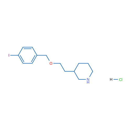 3-(2-((4-Iodobenzyl)oxy)ethyl)piperidine hydrochloride 5g