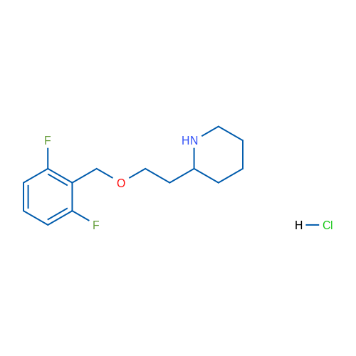 2-(2-((2,6-Difluorobenzyl)oxy)ethyl)piperidine hydrochloride 1g