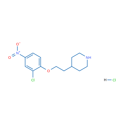 4-(2-(2-Chloro-4-nitrophenoxy)ethyl)piperidine hydrochloride 5g