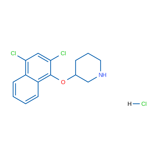 3-((2,4-Dichloronaphthalen-1-yl)oxy)piperidine hydrochloride 1g