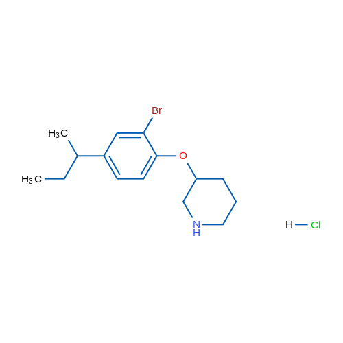 3-(2-Bromo-4-(sec-butyl)phenoxy)piperidine hydrochloride 1g