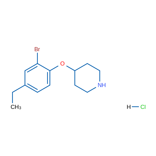 4-(2-Bromo-4-ethylphenoxy)piperidine hydrochloride 5g
