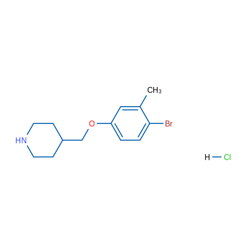 4-((4-Bromo-3-methylphenoxy)methyl)piperidine hydrochloride 1g