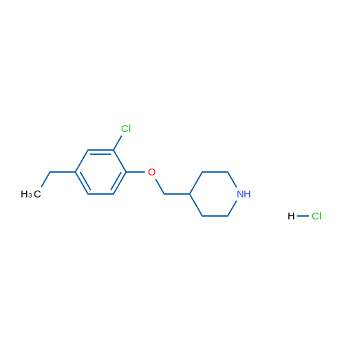 4-((2-Chloro-4-ethylphenoxy)methyl)piperidine hydrochloride 1g