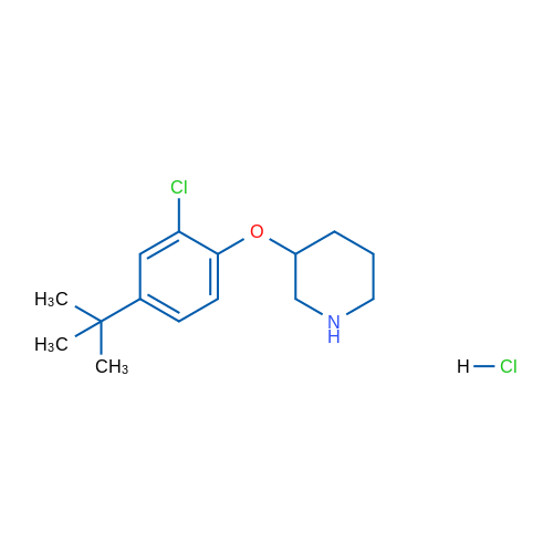 3-(4-(tert-Butyl)-2-chlorophenoxy)piperidine hydrochloride 1g