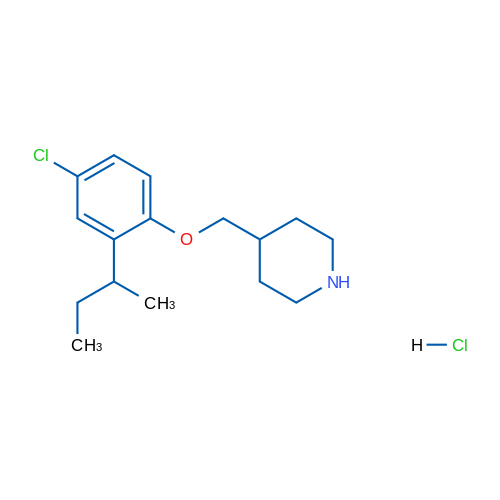 4-((2-(sec-Butyl)-4-chlorophenoxy)methyl)piperidine hydrochloride 5g