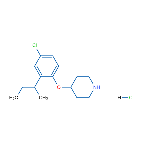 4-(2-(sec-Butyl)-4-chlorophenoxy)piperidine hydrochloride 5g
