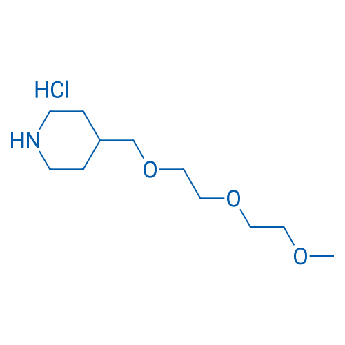 4-((2-(2-Methoxyethoxy)ethoxy)methyl)piperidine hydrochloride 1g