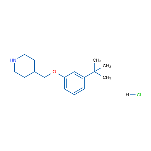 4-((3-(tert-Butyl)phenoxy)methyl)piperidine hydrochloride 1g