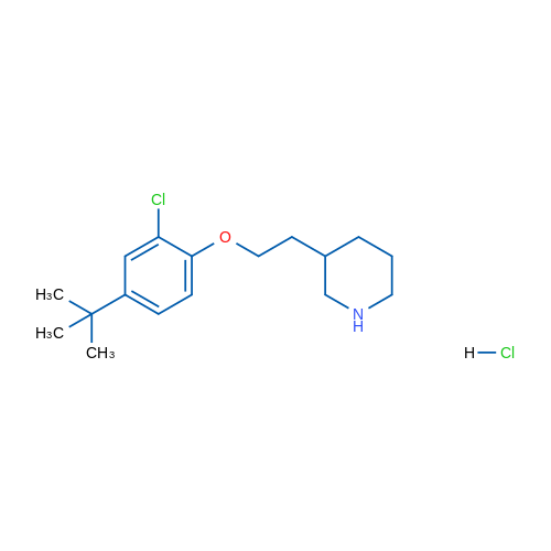 3-(2-(4-(tert-Butyl)-2-chlorophenoxy)ethyl)piperidine hydrochloride 1g