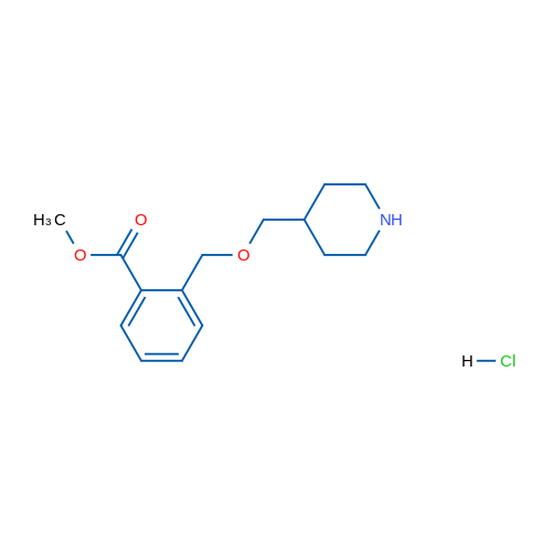 Methyl 2-((piperidin-4-ylmethoxy)methyl)benzoate hydrochloride 1g