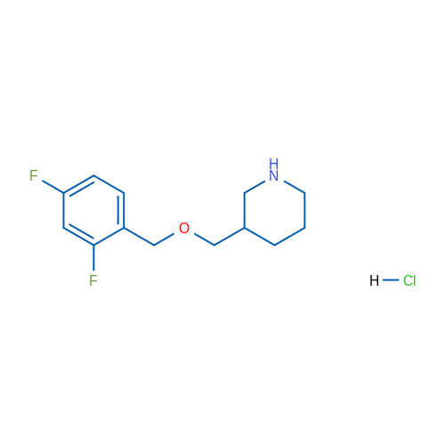 3-(((2,4-Difluorobenzyl)oxy)methyl)piperidine hydrochloride 1g