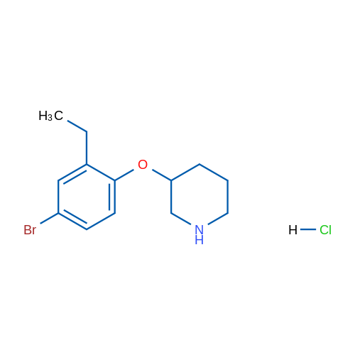 3-(4-Bromo-2-ethylphenoxy)piperidine hydrochloride 1g