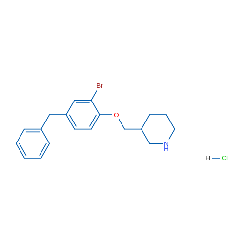 3-((4-Benzyl-2-bromophenoxy)methyl)piperidine hydrochloride 1g
