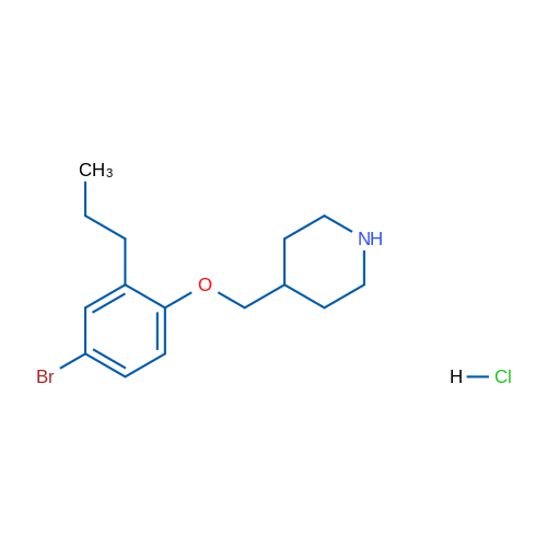 4-((4-Bromo-2-propylphenoxy)methyl)piperidine hydrochloride 1g