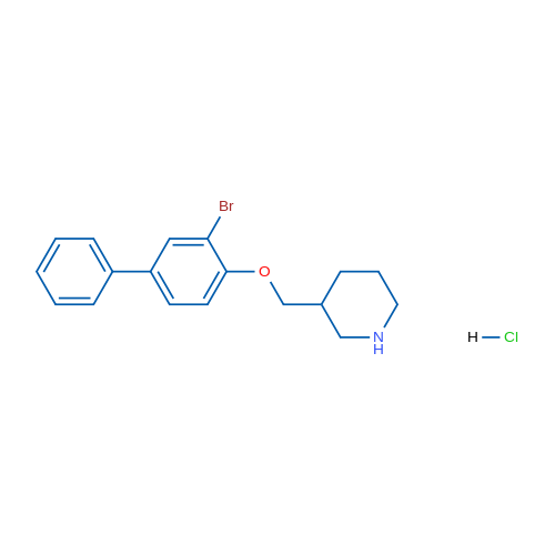 3-(((3-Bromo-[1,1'-biphenyl]-4-yl)oxy)methyl)piperidine hydrochloride 5g