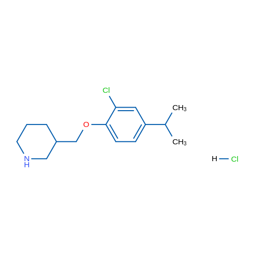 3-((2-Chloro-4-isopropylphenoxy)methyl)piperidine hydrochloride 1g