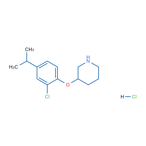 3-(2-Chloro-4-isopropylphenoxy)piperidine hydrochloride 1g