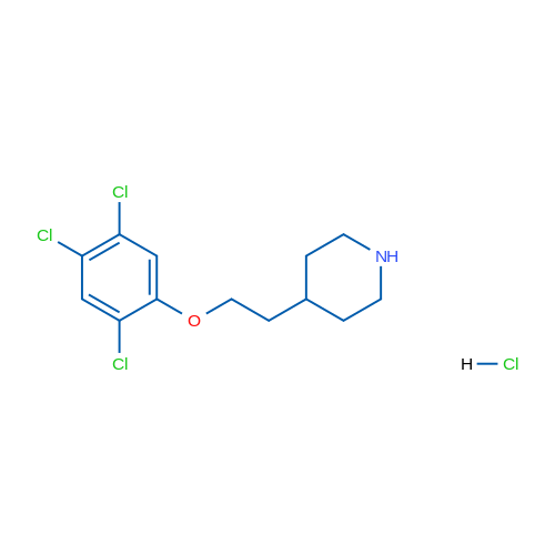4-(2-(2,4,5-Trichlorophenoxy)ethyl)piperidine hydrochloride 1g