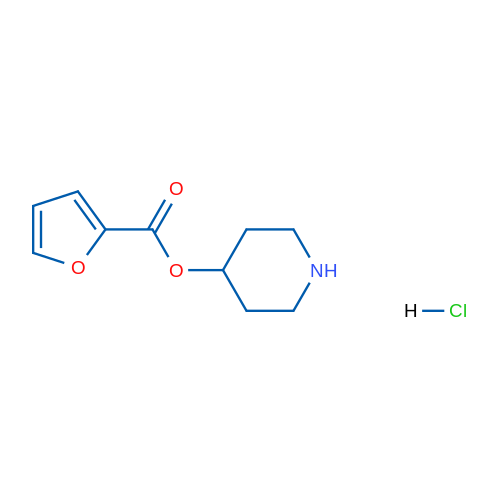 Piperidin-4-yl furan-2-carboxylate hydrochloride 1g