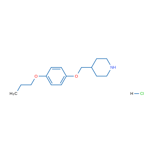 4-((4-Propoxyphenoxy)methyl)piperidine hydrochloride 5g