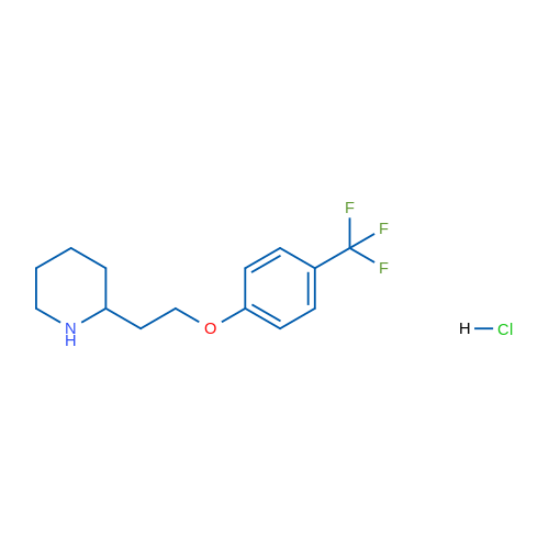 2-(2-(4-(Trifluoromethyl)phenoxy)ethyl)piperidine hydrochloride 1g