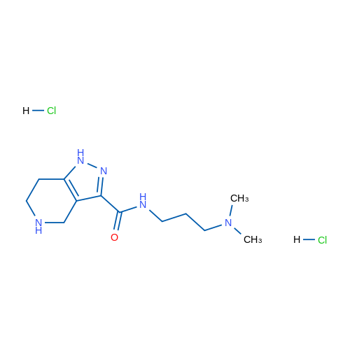 N-(3-(Dimethylamino)propyl)-4,5,6,7-tetrahydro-1H-pyrazolo[4,3-c]pyridine-3-carboxamide dihydrochloride 5g