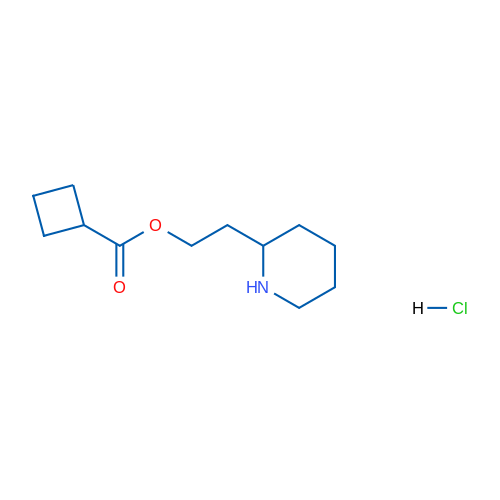 2-(Piperidin-2-yl)ethyl cyclobutanecarboxylate hydrochloride 5g