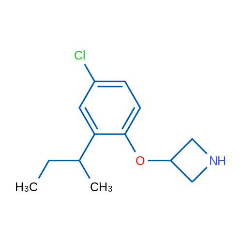 3-(2-(sec-Butyl)-4-chlorophenoxy)azetidine 1g