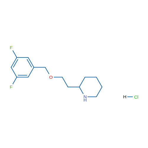 2-(2-((3,5-Difluorobenzyl)oxy)ethyl)piperidine hydrochloride 5g