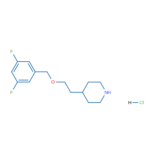 4-(2-((3,5-Difluorobenzyl)oxy)ethyl)piperidine hydrochloride 5g