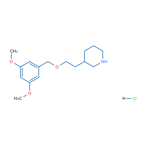 3-(2-((3,5-Dimethoxybenzyl)oxy)ethyl)piperidine hydrochloride 5g