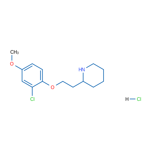 2-(2-(2-Chloro-4-methoxyphenoxy)ethyl)piperidine hydrochloride 1g