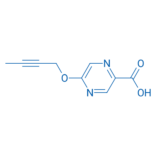5-(But-2-yn-1-yloxy)pyrazine-2-carboxylic acid 250mg