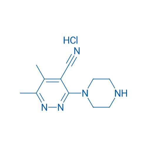 5,6-Dimethyl-3-(piperazin-1-yl)pyridazine-4-carbonitrile hydrochloride 50mg