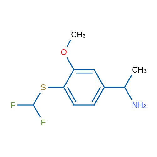 1-{4-[(difluoromethyl)sulfanyl]-3-methoxyphenyl}ethan-1-amine 1g