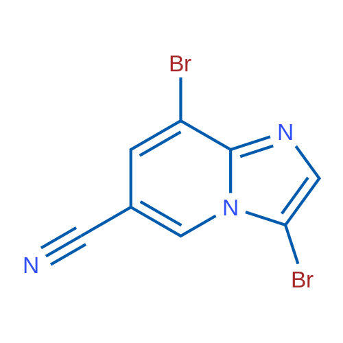 3,8-Dibromoimidazo[1,2-a]pyridine-6-carbonitrile 1g
