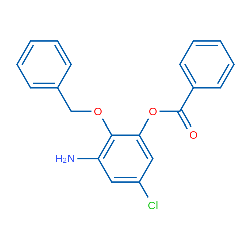 3-Amino-2-(benzyloxy)-5-chlorophenyl benzoate 1g