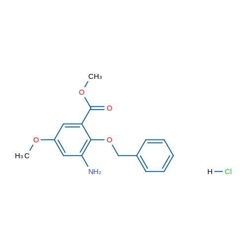 Methyl 3-amino-2-(benzyloxy)-5-methoxybenzoate hydrochloride 1g