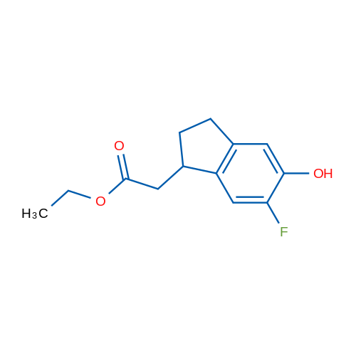 Ethyl 2-(6-fluoro-5-hydroxy-2,3-dihydro-1H-inden-1-yl)acetate 1g