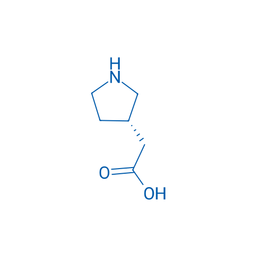 (S)-2-(Pyrrolidin-3-yl)acetic acid 250mg