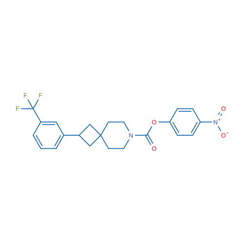P-NItrophenyl 2-(m-trifluoromethylphenyl)-7-aza-spiro[3.5]nonane-7-carboxylate 250mg