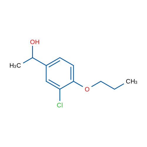 1-(3-Chloro-4-propoxyphenyl)ethanol 1g