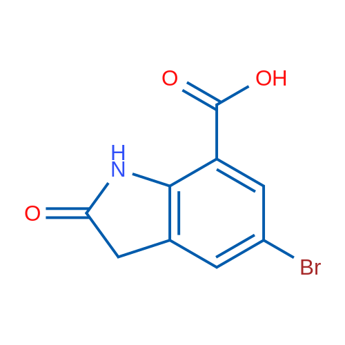 5-Bromo-2-oxoindoline-7-carboxylic acid 1g