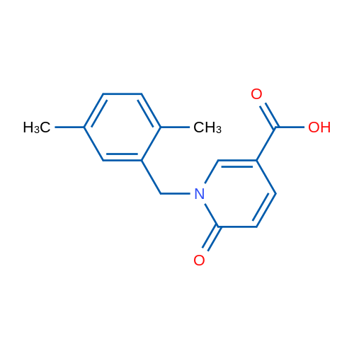 1-(2,5-Dimethylbenzyl)-6-oxo-1,6-dihydropyridine-3-carboxylic acid 1g